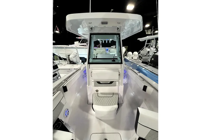 Slide: The Image of 2026 Blackfin 252 CC boat interior with modern design and advanced features. - 9
