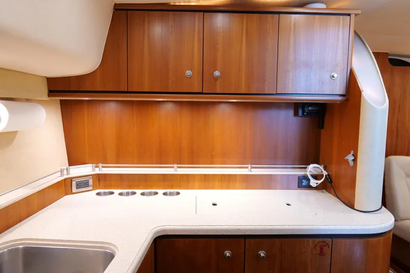 Slide: The Image of Sharp microwave in 2008 Tiara Yachts 4300 Sovran kitchen area. - 39