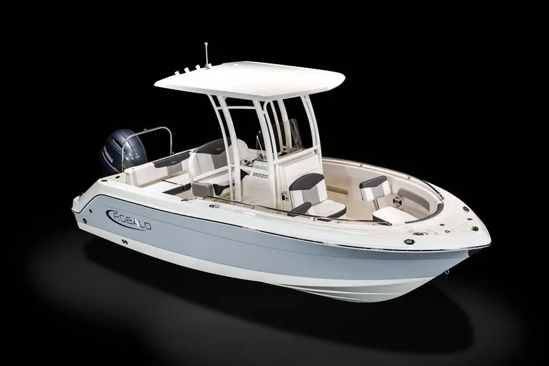 Slide: The Image of Manufacturer Provided Image: 2025 Robalo R222 Explorer boat interior with seating and cooler storage. - 17