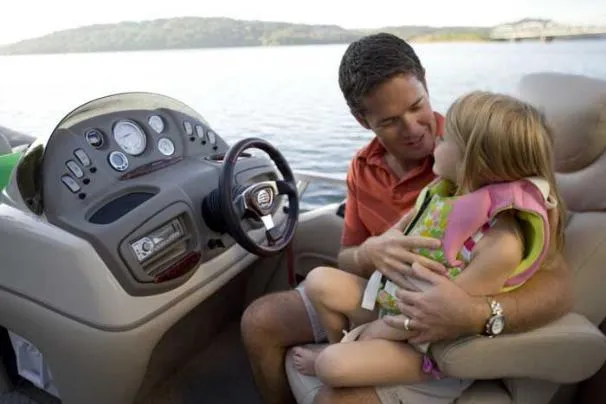 Slide: The Image of 2008 Sun Tracker Party Barge 25 I/O Regency Edition with spacious seating and canopy. - 8