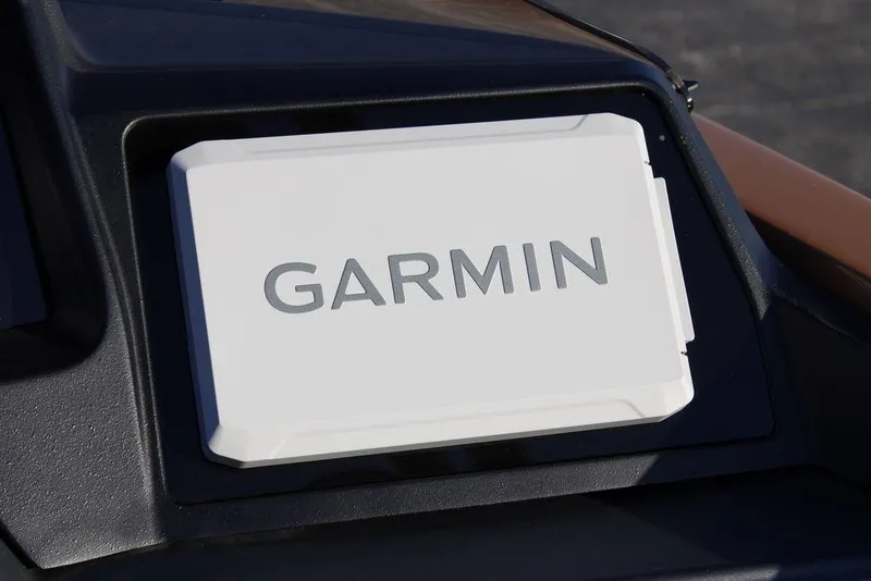Slide: The Image of Garmin device on 2026 Avalon Catalina Quad Lounger 27 FT dashboard. - 31