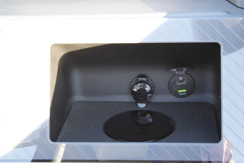 Slide: The Image of 2026 Avalon Catalina Quad Lounger 27 FT USB and power outlet panel. - 32