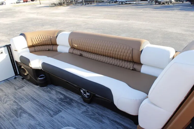 Slide: The Image of Luxurious seating on 2026 Avalon Catalina Quad Lounger 27 FT pontoon boat. - 40