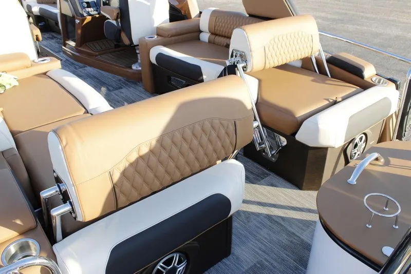 Slide: The Image of Luxurious 2026 Avalon Catalina Quad Lounger 27 FT with elegant seating and modern design. - 41
