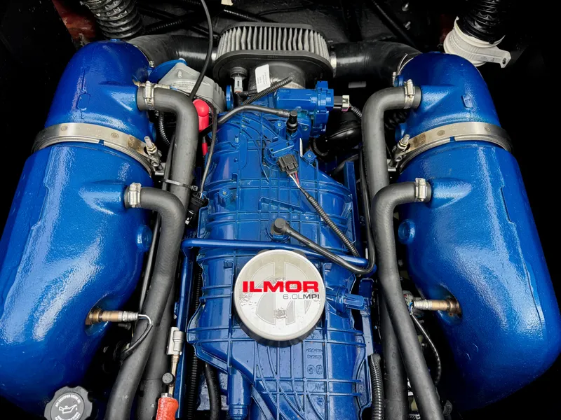 Slide: The Image of Ilmor 6.0L MPI engine in 2021 MasterCraft XT23 boat. - 4