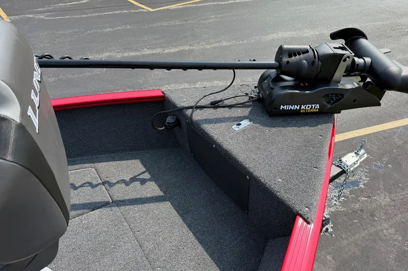 Slide: The Image of 2025 Lund 1675 Adventure Sport boat with Minn Kota Ulterra trolling motor. - 18