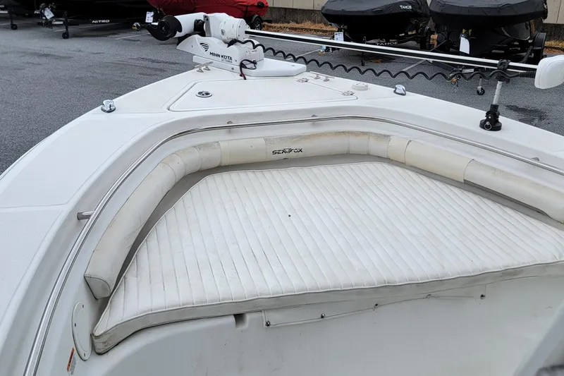 Slide: The Image of 2010 Sea Fox 216 Center Console boat with Minn Kota trolling motor. - 6