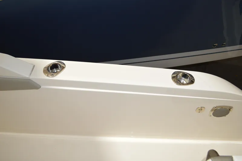 Slide: The Image of 2024 Tiara Yachts 34 LS boat deck with stainless steel fixtures. - 45