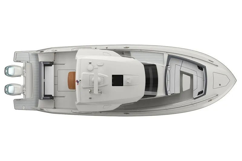 Slide: The Image of Manufacturer Provided Image: 2024 Tiara Yachts 34 LS, top view, sleek design, spacious deck layout. - 75