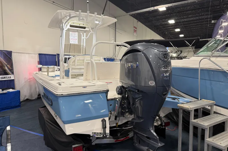 Slide: The Image of Manufacturer Provided Image: 2025 Robalo 226 Cayman boat with sleek design and modern features. - 16