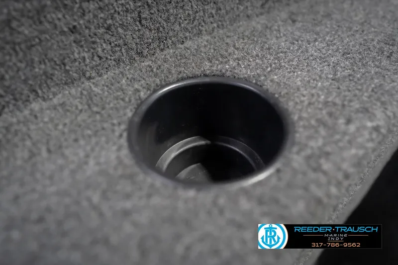 Slide: The Image of Close-up of a cup holder in a 2020 Lund 1775 Adventure SS boat. - 42