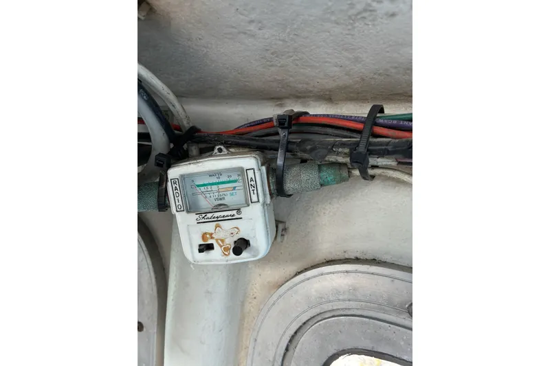 Slide: The Image of Shakespeare radio antenna meter in 2000 Calvin Beal COI PASSENGER boat. - 65