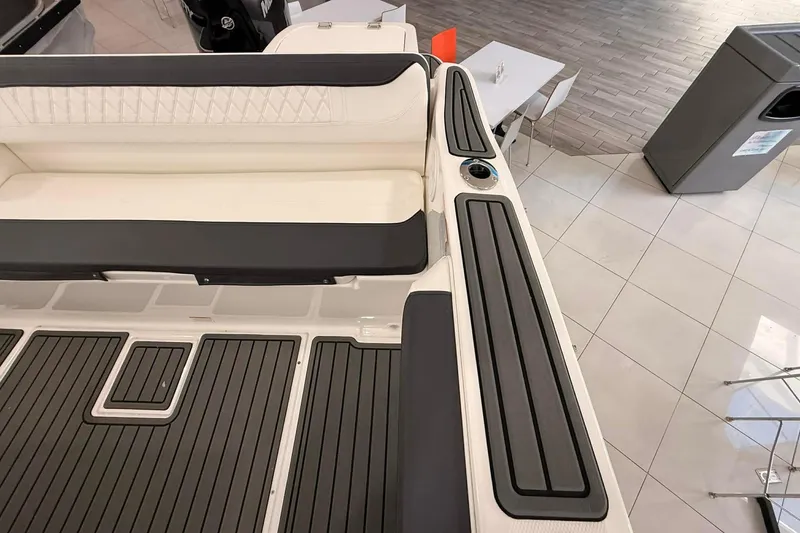 Slide: The Image of 2026 Bayliner Trophy T22SC boat interior with sleek seating and modern design. - 9