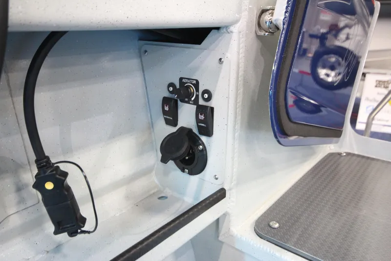 Slide: The Image of Control panel of 2026 Weldcraft 260 Ocean King "Great Lakes Edition" F350XSB boat. - 44