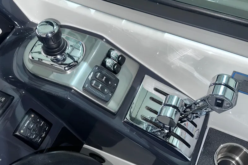 Slide: The Image of 2016 Formula 350 Sun Sport boat controls and dashboard. - 23