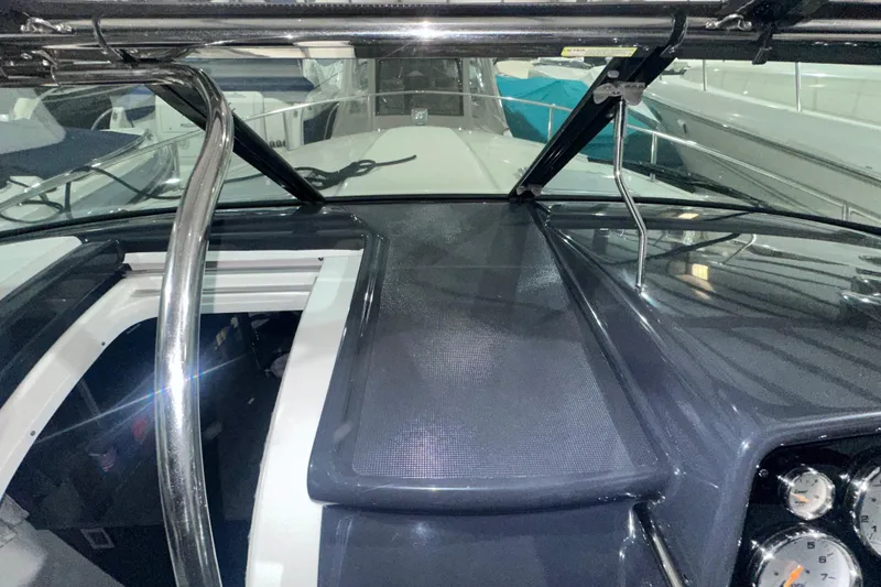 Slide: The Image of 2016 Formula 350 Sun Sport boat dashboard with sleek design and modern controls. - 27