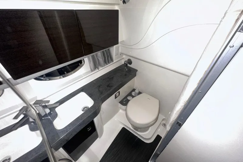 Slide: The Image of 2016 Formula 350 Sun Sport bathroom with modern fixtures and sleek design. - 38
