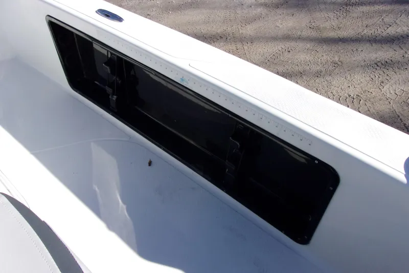Slide: The Image of 2017 Blue Wave 2200 PureBay boat storage compartment detail. - 10