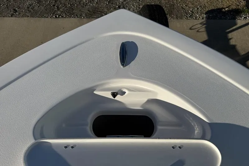 Slide: The Image of Bow of 2026 Tidewater 210 LXF boat with anchor storage compartment. - 10