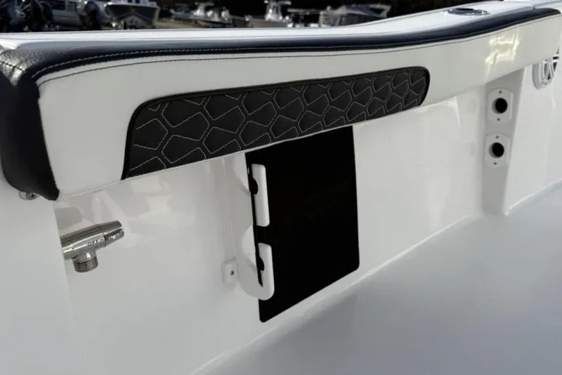 Slide: The Image of 2026 Tidewater 198 CC Adventure boat interior detail with sleek design and modern features. - 22