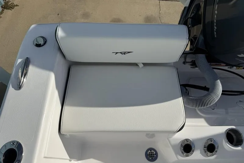 Slide: The Image of 2026 Tidewater 198 CC Adventure boat seat and console detail. - 31