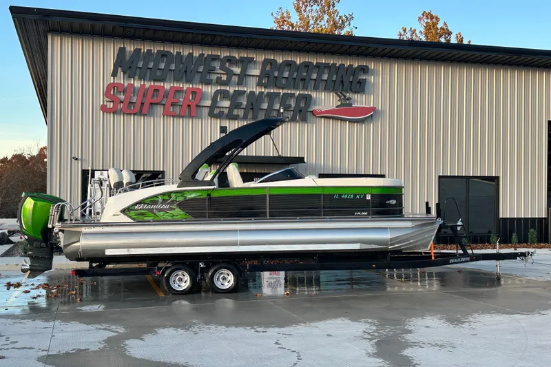 The Image of 2017 Manitou Xplode 250 pontoon boat at Midwest Boating Super Center. - 1