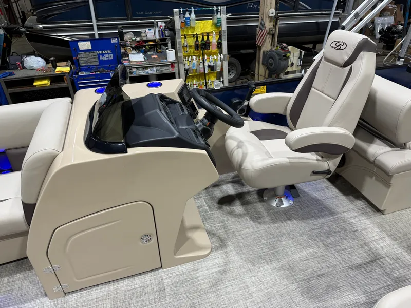 Slide: The Image of Bentley Pontoons Legacy 115HP QSB 220 Swingback Pontoon 2026 - 10