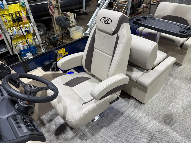 Slide: The Image of Bentley Pontoons Legacy 115HP QSB 220 Swingback Pontoon 2026 - 11