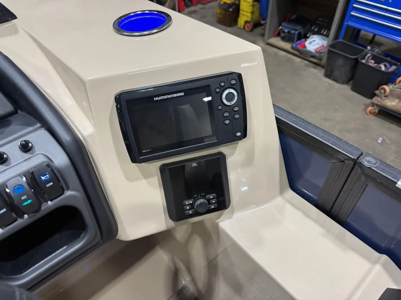 Slide: The Image of Bentley Pontoons Legacy 115HP QSB 220 Swingback Pontoon 2026 - 14