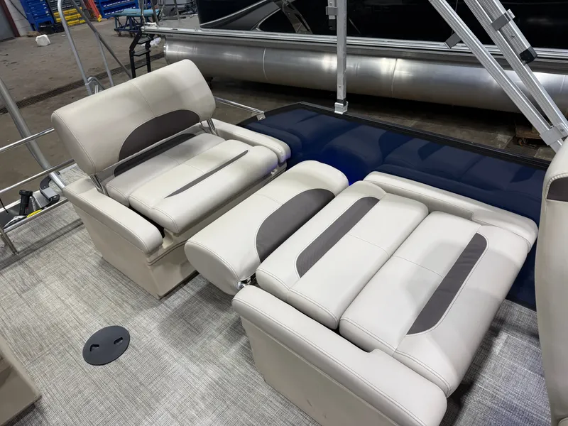 Slide: The Image of Bentley Pontoons Legacy 115HP QSB 220 Swingback Pontoon 2026 - 22
