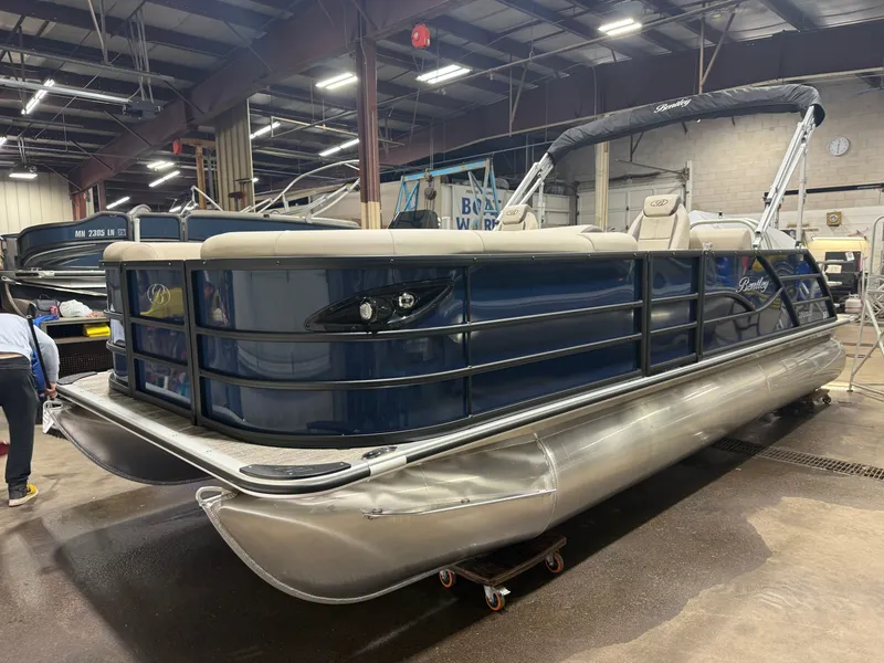 Slide: The Image of Bentley Pontoons Legacy 115HP QSB 220 Swingback Pontoon 2026 - 33