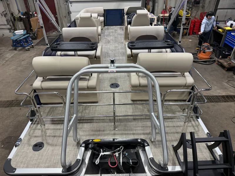 Slide: The Image of Bentley Pontoons Legacy 115HP QSB 220 Swingback Pontoon 2026 - 5