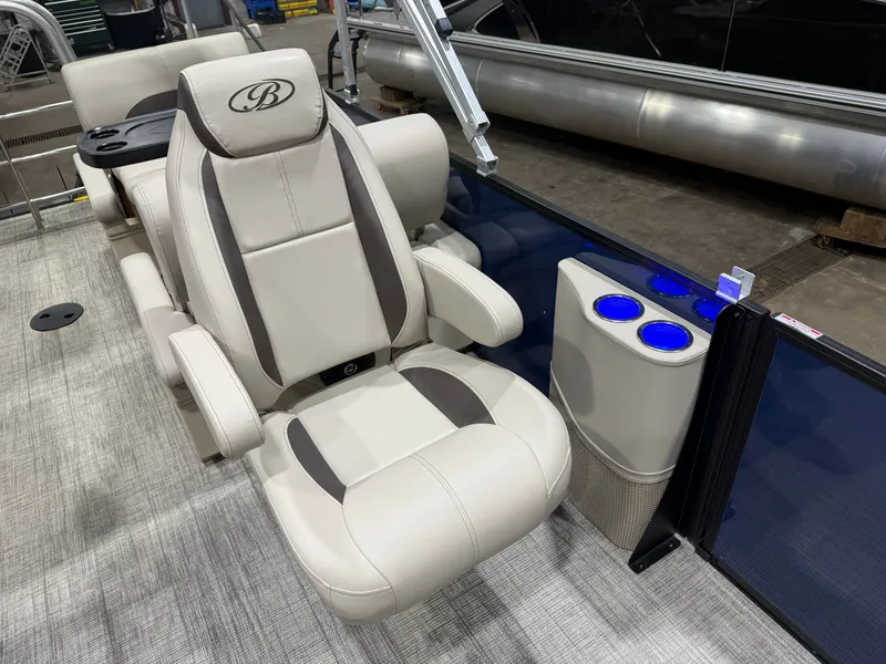 Slide: The Image of Bentley Pontoons Legacy 115HP QSB 220 Swingback Pontoon 2026 - 9