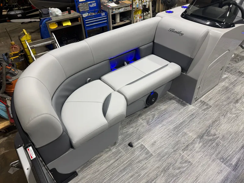 Slide: The Image of Bentley Pontoons Legacy 115HP Swingback 220 Pontoon 2026 - 7