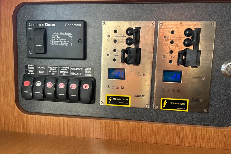 Slide: The Image of Electrical control panel on a 2012 Beneteau Gran Turismo 44 yacht. - 18