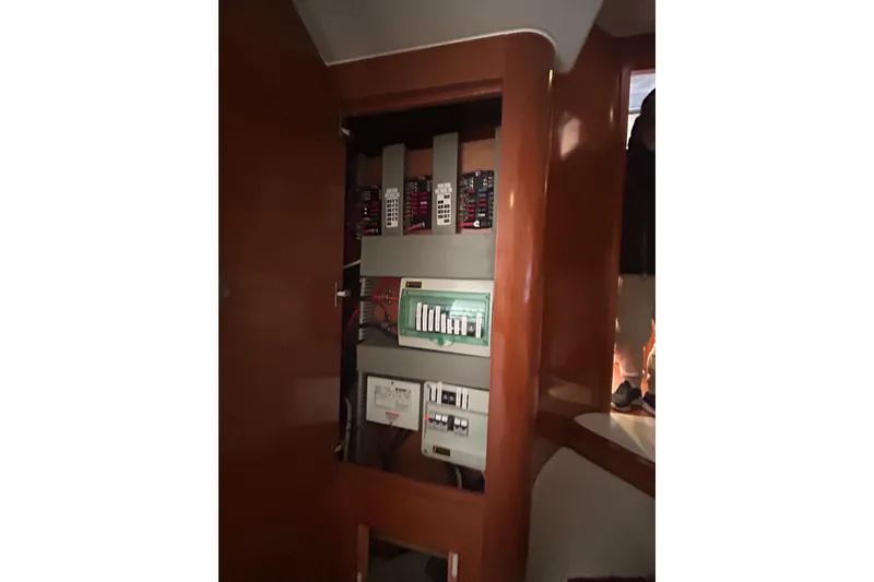 Slide: The Image of Electrical panel inside a 2012 Beneteau Gran Turismo 44 yacht. - 24