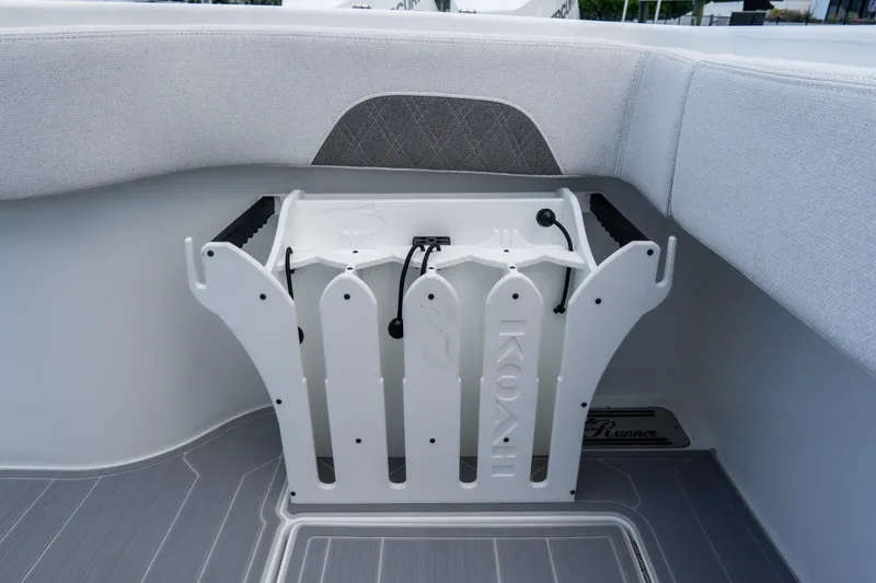 Slide: The Image of Storage compartment on 2025 Front Runner 43 Catamaran, featuring sleek design and modern materials. - 72