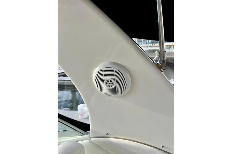 Slide: The Image of Speaker on 2004 Sea Ray 320 Sundancer boat, mounted on white interior panel. - 32