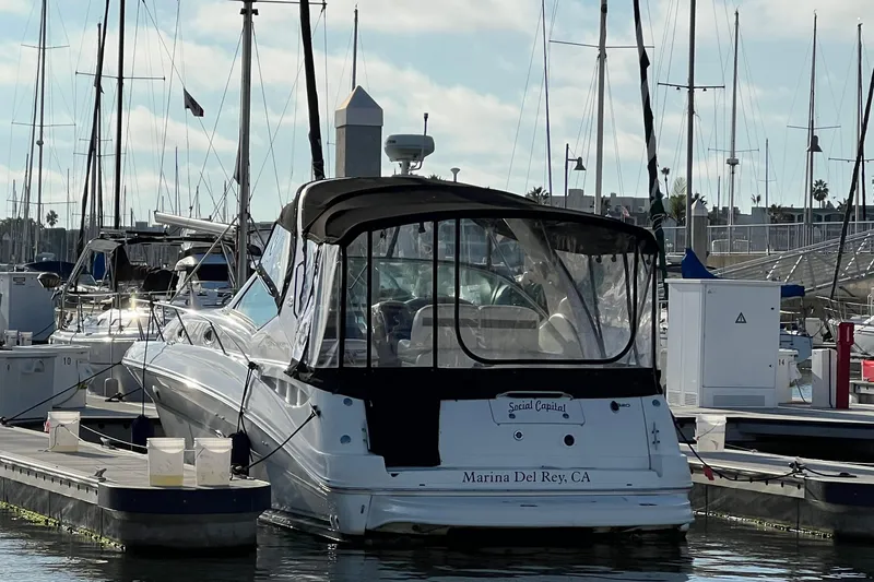 Slide: The Image of 2004 Sea Ray 320 Sundancer docked at Marina Del Rey, California. - 8