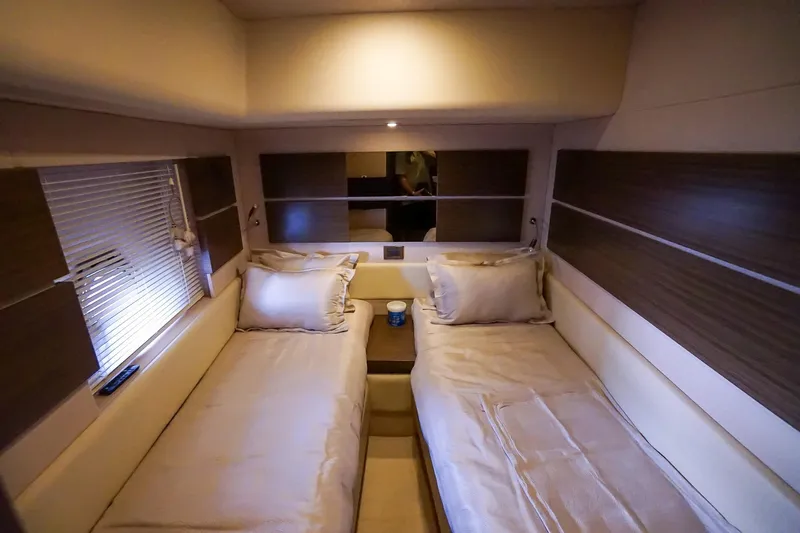 Slide: The Image of Luxurious twin cabin interior of 2014 Azimut 54 Flybridge yacht. - 39