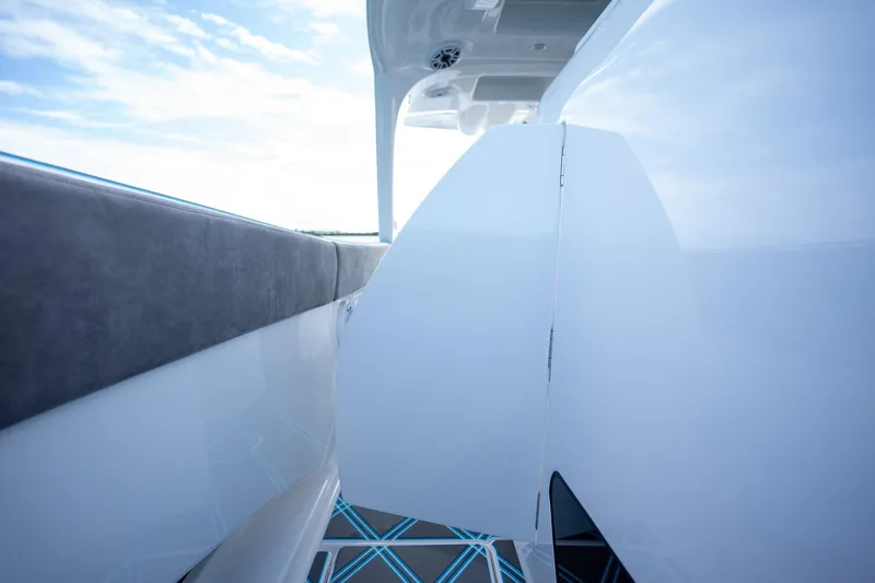Slide: The Image of 2025 Deep Impact 499 Sport boat interior with sleek design and modern features. - 23