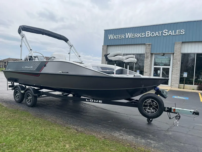 Slide: The Image of 2025 Lowe Deck SD224 boat on trailer at Water Werks Boat Sales. - 2