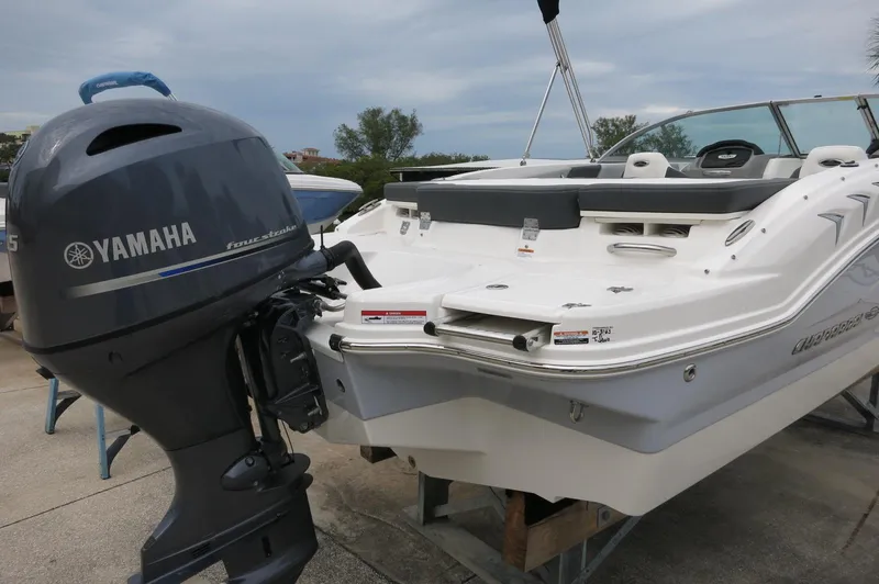 Slide: The Image of 2024 Chaparral 19 SSi boat with Yamaha outboard motor. - 5