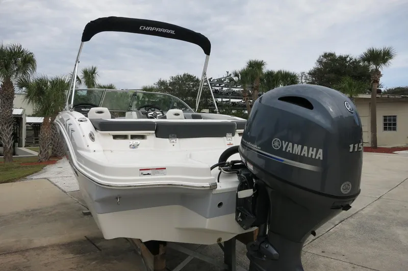 Slide: The Image of 2024 Chaparral 19 SSi boat with Yamaha 115 outboard motor. - 7