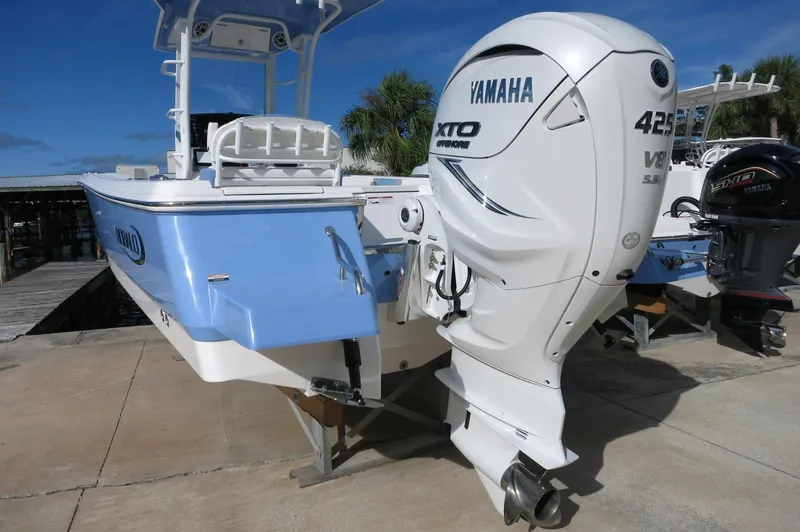 Slide: The Image of 2024 Robalo R266 Skydeck with Yamaha 425 XTO outboard engine. - 4