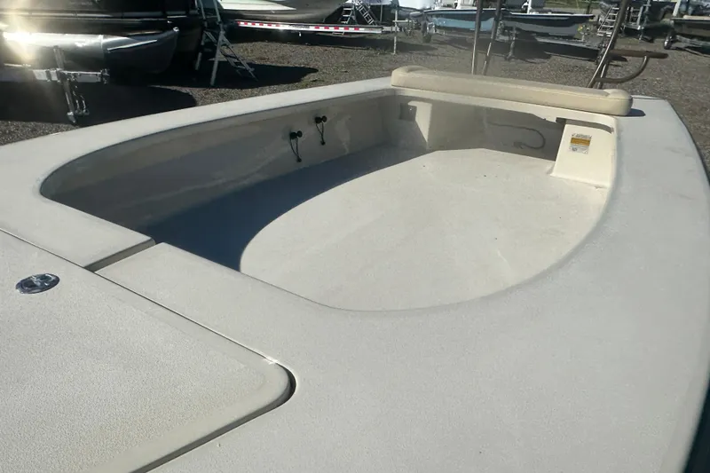 Slide: The Image of 2026 Delta Boatworks Delta D18 boat interior, showcasing spacious deck and seating area. - 9