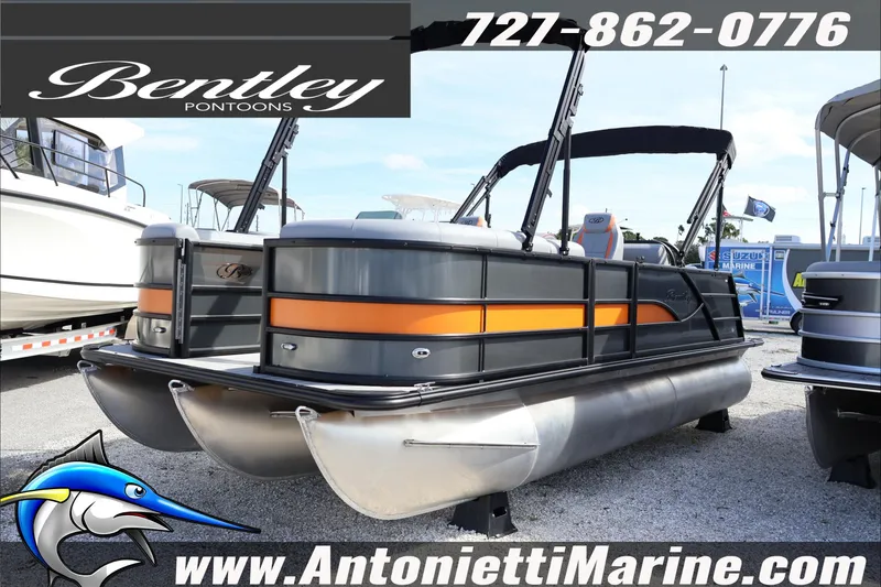 The Image of 2026 Bentley Pontoons Legacy 203 Swingback displayed at Antonietti Marine. - 1