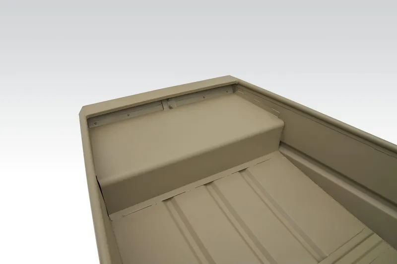 Slide: The Image of Manufacturer Provided Image: 2026 Tracker Grizzly 15 Jon boat interior, featuring a simple, durable design. - 16