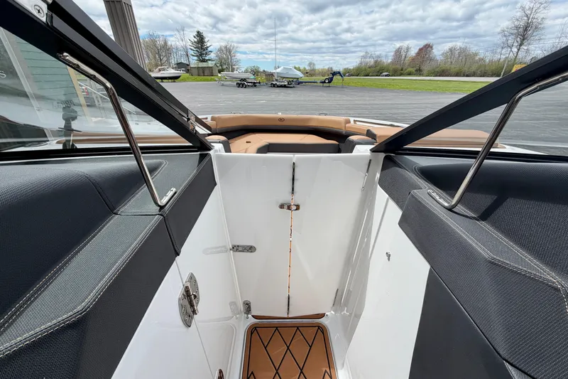 Slide: The Image of 2026 Cobalt R8 Outboard boat interior with sleek design and modern features. - 22