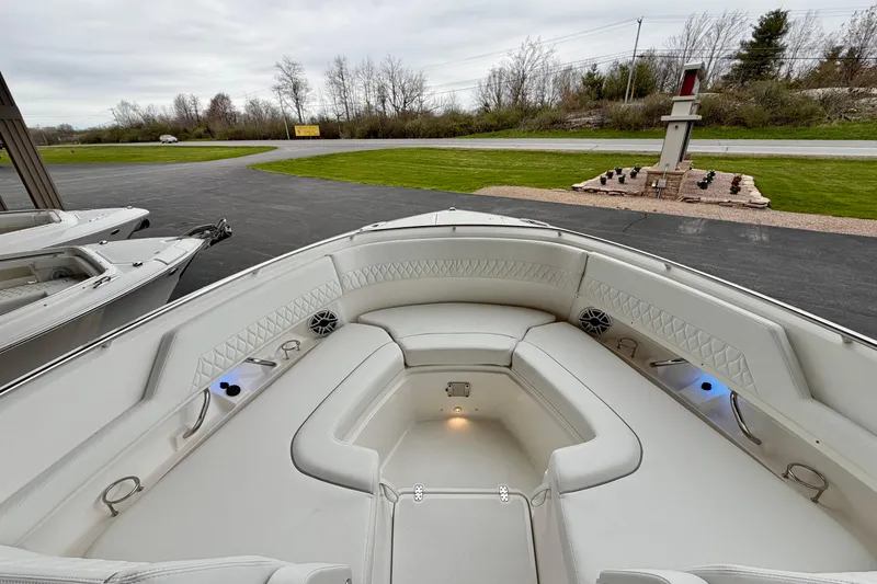 Slide: The Image of Interior view of Pursuit DC 326 Dual Console 2026. - 28